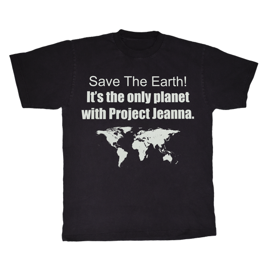 "SAVE THE EARTH" BLACK TEE